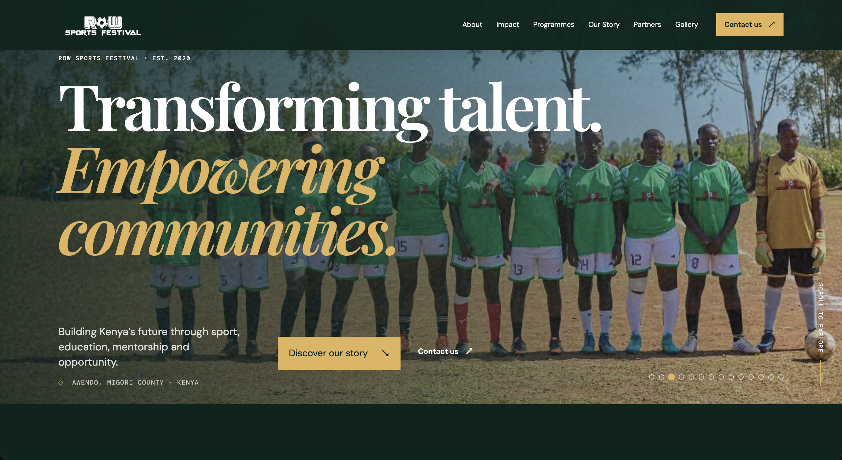 Row Festival website